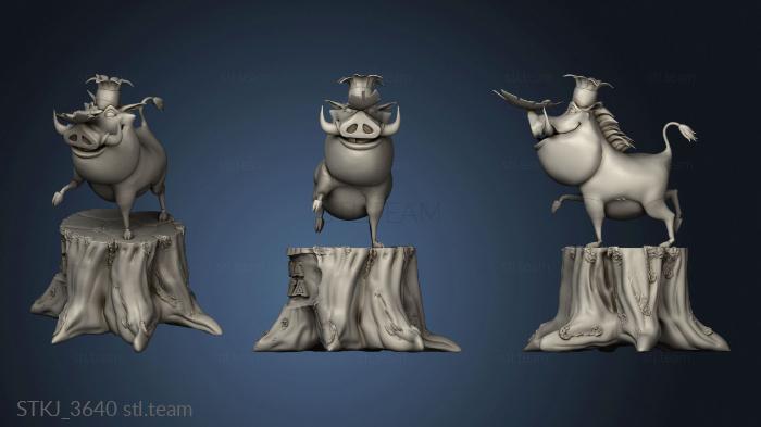 3D model Byanca young mage and Buzz Lightyear Pumbaa The Lion King pumbaa (STL)