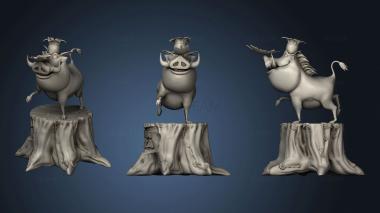 3D model Byanca young mage and Buzz Lightyear Pumbaa The Lion King pumbaa (STL)