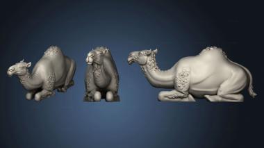 3D model camels CAMEL NAKED SITTING (STL)