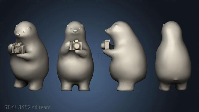 3D model Camera Polar Bears KUMATY Holding (STL)