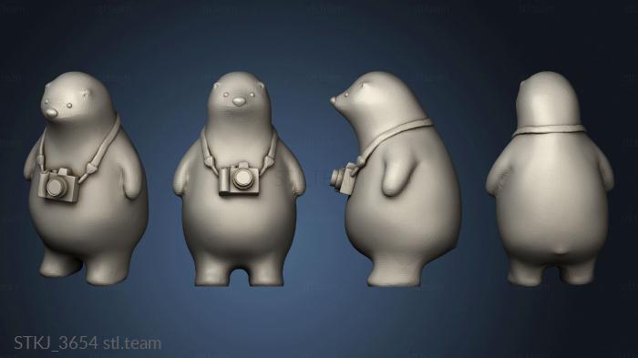 3D model Camera Polar Bears KUMATY with strap (STL)