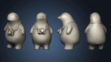 3D model Camera Polar Bears KUMATY with strap (STL)