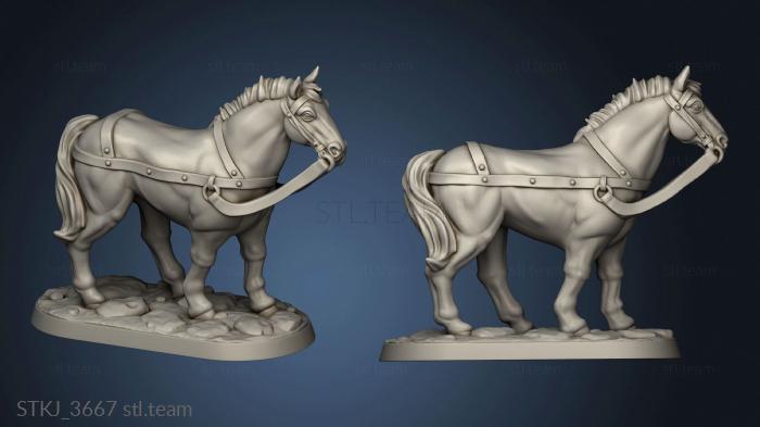 3D model CART HORSE ROCK (STL)