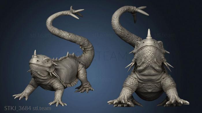 3D model Caves Despair Giant Cave Lizard (STL)