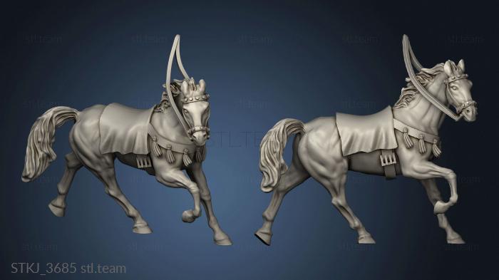 3D model Century Spanish Battlefield George Horse (STL)