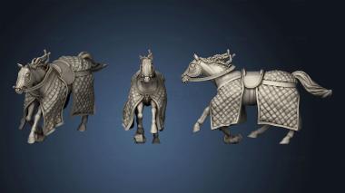 3D model Chapter Horses horse heavy tack (STL)