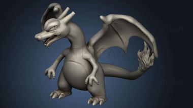 3D model Charizard Pokemon (STL)