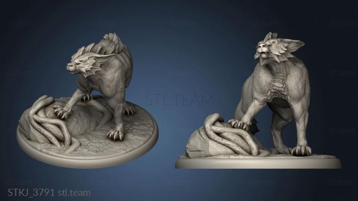 3D model Cruel Marshes Aquatic Tiger (STL)