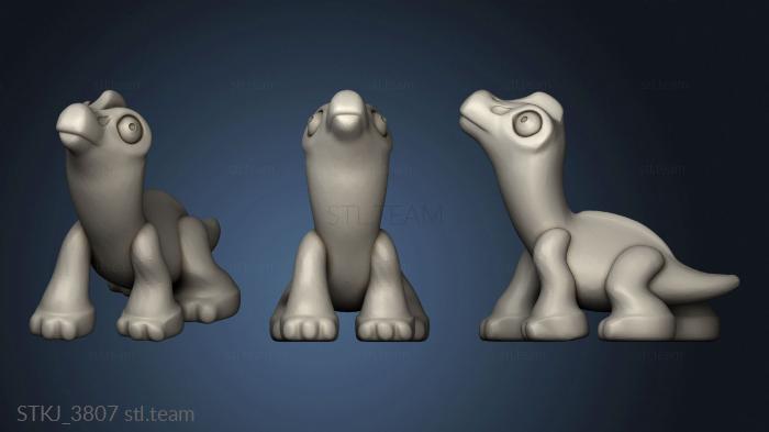 3D model cute brachiosaurus brachio (STL)