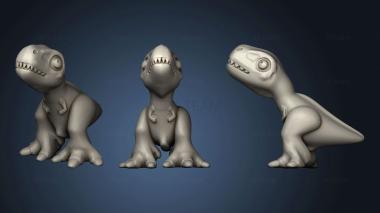 3D model cute tyrannosaurus rex tyranno (STL)