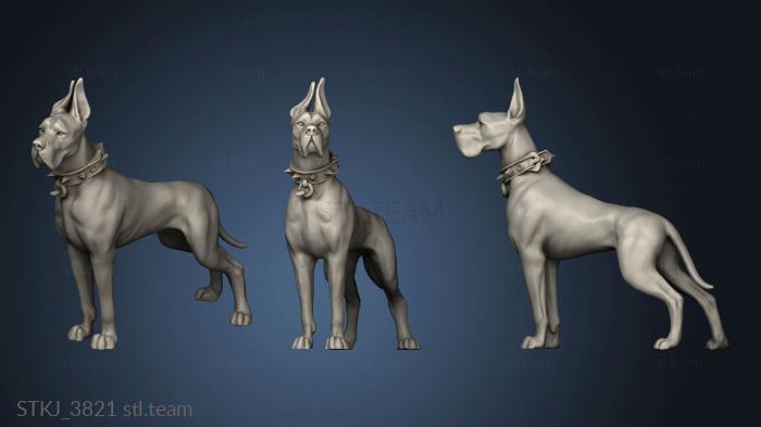 3D model Dana with dog (STL)