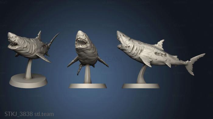 3D model Deep Waters Sharks shark base (STL)