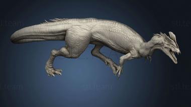 3D model Dilophosaurus feroce Lord The attack wild (STL)