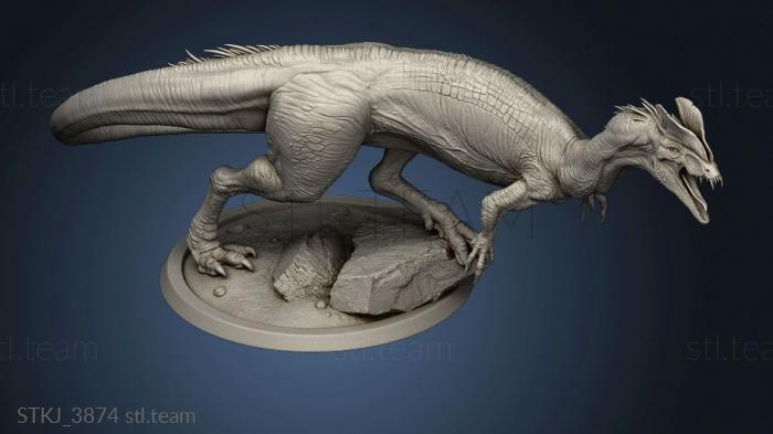 3D model Dilophosaurus feroce Lord The attack wild (STL)