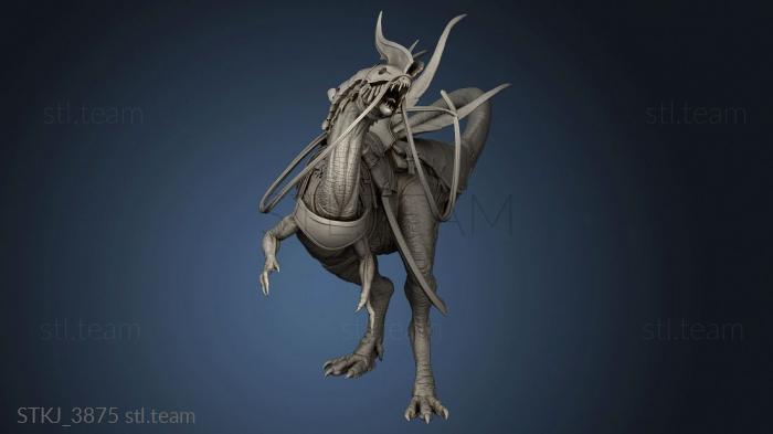 3D model Dilophosaurus Lord The saddle (STL)