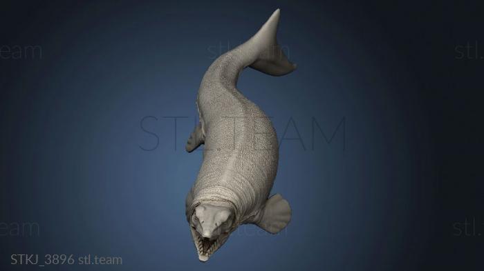 3D model Dinos Shadow Mosasaurus Pose (STL)