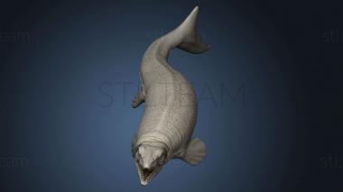 3D model Dinos Shadow Mosasaurus Pose (STL)