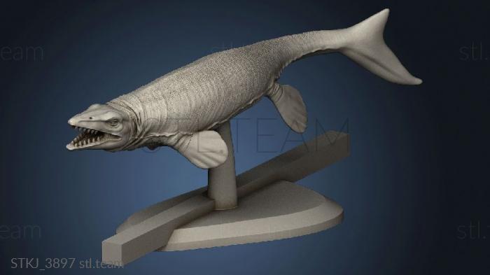 3D model Dinos Shadow Mosasaurus (STL)