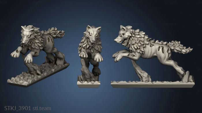 3D model dire wolf (STL)