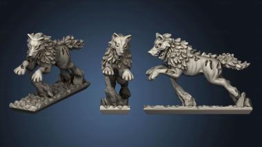 3D model dire wolf (STL)