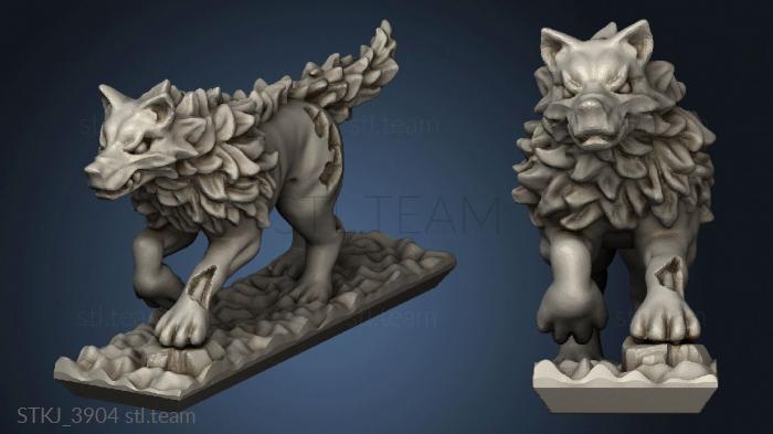 3D model dire wolf (STL)