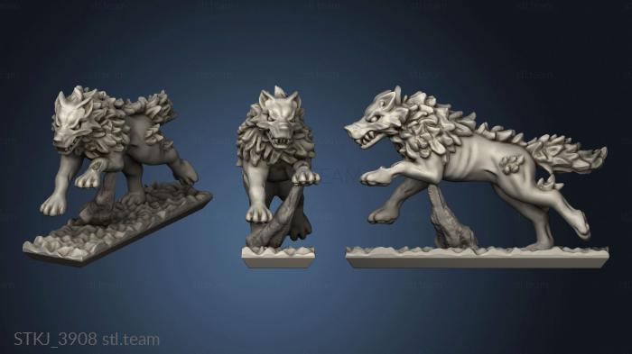 3D model dire wolf ividuals (STL)