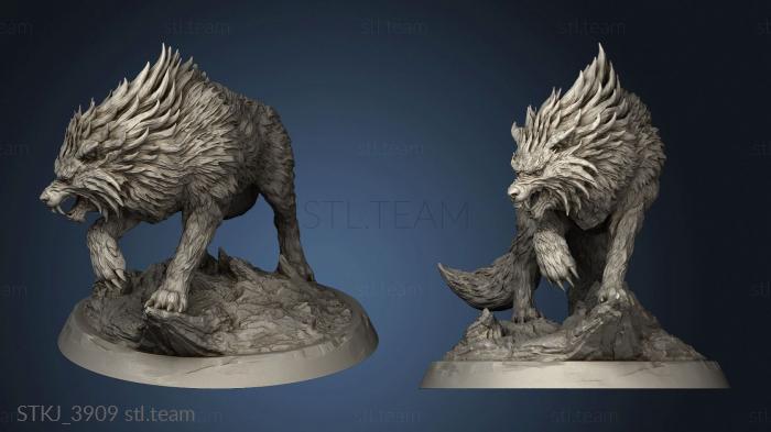 3D model dire wolf (STL)