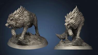 3D model dire wolf (STL)