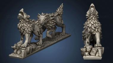 3D model dire wolves (STL)