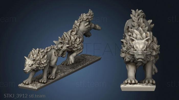 3D model dire wolves (STL)