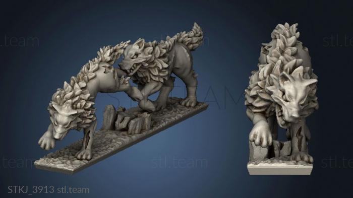 3D model dire wolves (STL)