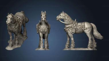 3D model Draft Horse Back (STL)