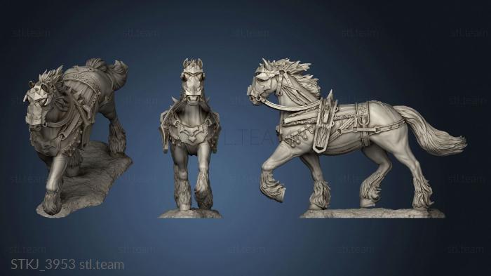 3D model Draft Horse Back (STL)