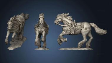 3D model Draft Horse Back (STL)