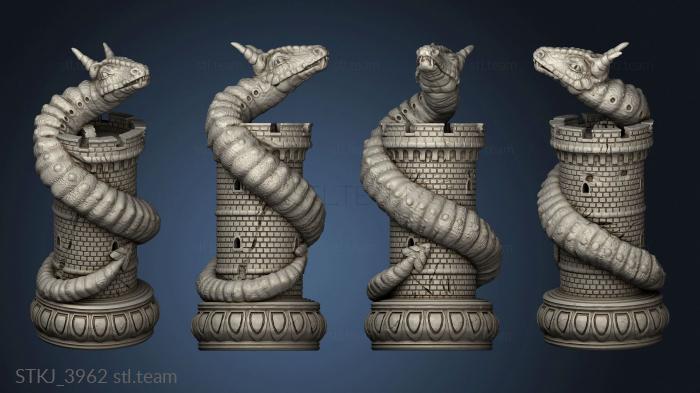 dragon chess the wyrm rook worm drain