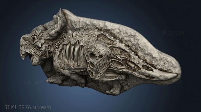 3D model Dead Triceratops Triceratops (STL)