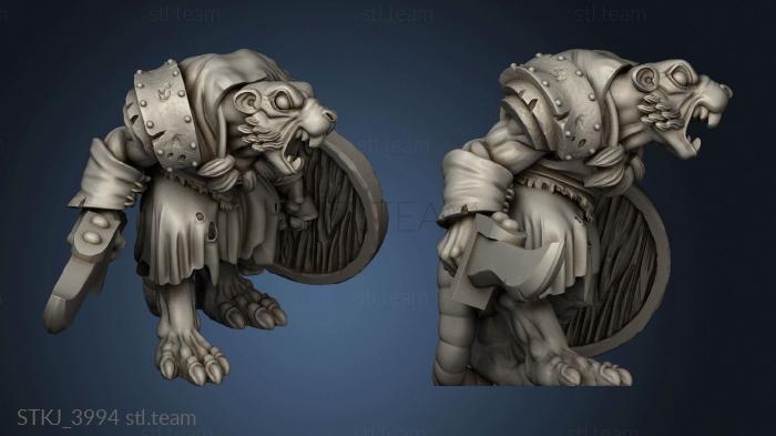 3D model Rat Folk Command champion (STL)