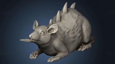 3D model DUNGEON CRITTERS Dire Rat in (STL)