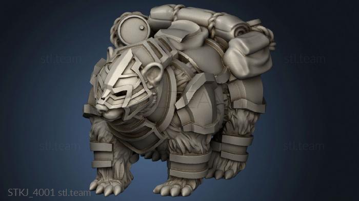 3D model Dwarf Bear Mount (STL)