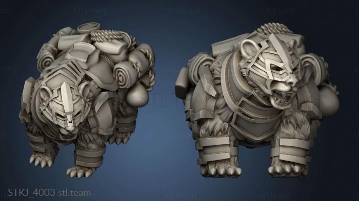 3D model Dwarf Bear Mount (STL)