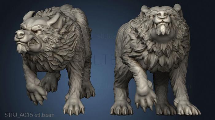 3D model ed Encounter Goblins and Wolves Wolf Snarl (STL)