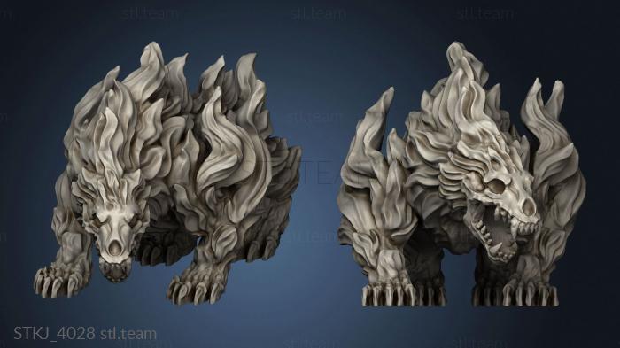 3D model Elemental Creatures Fire Bear (STL)