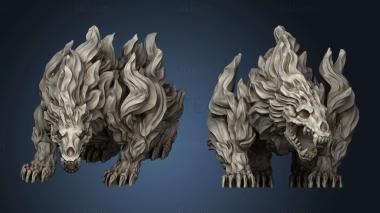 3D model Elemental Creatures Fire Bear (STL)