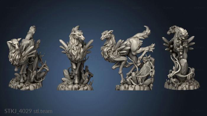 3D model Elemental Creatures Ice Stag Antler (STL)