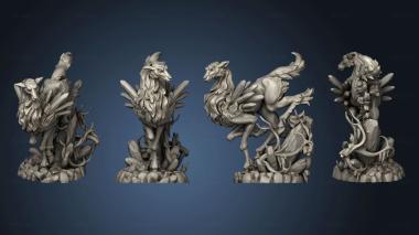 3D model Elemental Creatures Ice Stag Antler (STL)