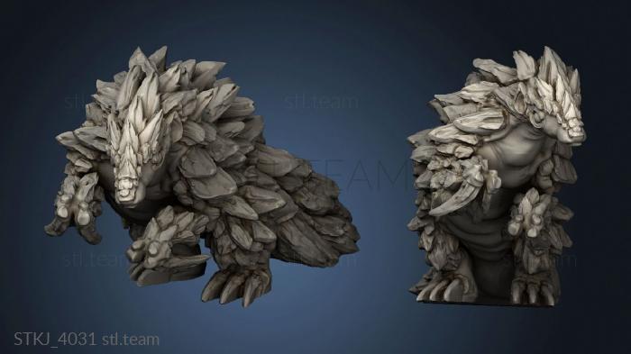 Статуэтки животных Elemental Creatures magma pangolin