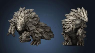 3D model Elemental Creatures magma pangolin (STL)