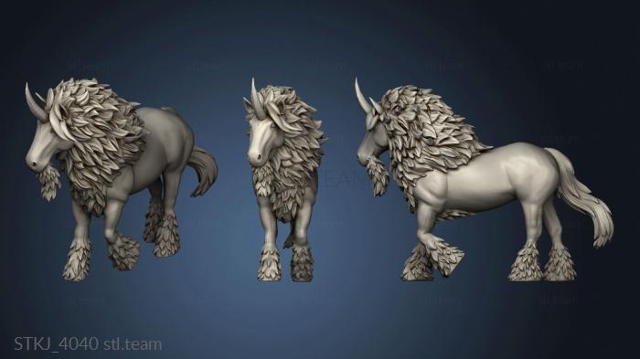 3D model Elven Grace Maned Unicorn (STL)