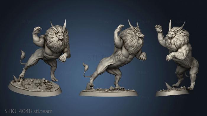 3D model Troops Overlord Crag Lions (STL)