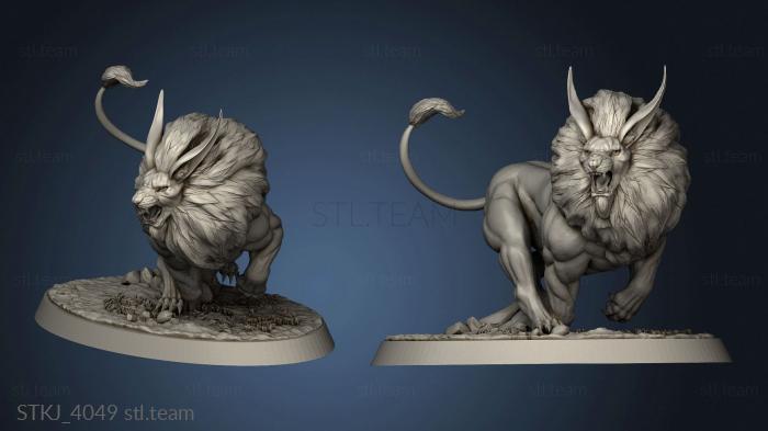 3D model Troops Overlord Crag Lions (STL)